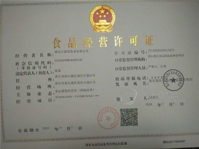 Food Business License